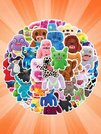 500 st roliga söta monstertänder klistermärken, bedårande fula monster klistermärken, lämpliga för bil, dator, telefonskal, mugg, heminredning, utmärkt present till familj och vänner, idealisk födelsedagspresent