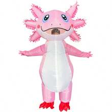 Cute Axolotl Inflatable Costume, Carnival Stage Performance Costume, Funny Costume For Adults - Multicolor - View 3