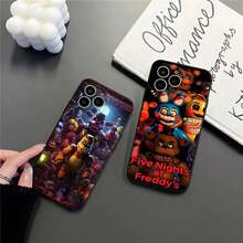 Nueva funda de teléfono de juego de película FNAF compatible con  17 15 16 13 Pro Max 14 12 11 Xr X 8 7 6 Plus, funda trasera de lujo, funda compatible con  17 pro max, funda de  17 pro, funda de  17, funda de  16 pro max - Negro3 - Ver 3