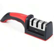 Sharpener3-Section Rapid Sharpening Diamond Sharpening Multifunctional Sharpening Kitchen Knife Sharpening Stone Hand-Held Sharpening,Kitchen Accessories,Cocina - Black - View 10