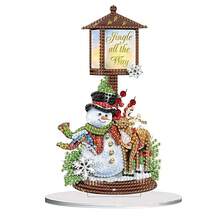 Fairyland JinWenn Decor For Home Diamonds Art Kit Decorations, Snowman Reindeer Diamonds Painting Kit For Adult Tabletop Gift DIY 5D Diamonds Dots 7.8x7.8 Inch - DP02365 - 查看 1