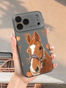Schutzhülle mit Pferdekopfmotiv zur Herbsterntezeit – Ästhetisch, cool und einzigartig gestaltet. Das perfekte Geschenk für Pferdeliebhaber. kompatibel mit iphone17 promax/17 pro/17/Air/16promax/16pro/16/15promax/15pro/15/14promax/14pro/14/13promax/13pro/13/12promax/12pro/12 - Schwarz - Übersicht 7