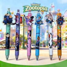 Zootopia City Sticker Pen, Cartoon Fox Nick And Cute Rabbit Judy, Student Stationery Style, With Removable Pen - Patch Neutral Pen - View 1
