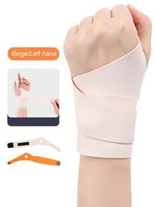 1pc Adjustable Breathable Compression Wrist Wrap For Badminton, Tennis, Golf, Yoga - Multicolor - View 17