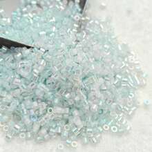 Approx. 650pcs/5g, 15 Colors, 1.6-1.7mm Colorful Semi-Transparent Glass Seed Beads, Uniform High Quality Mini Seed Beads, Suitable For DIY Earrings, Bracelets, Rings, Jewelry Making, Garment Embroidery, Hanging Decorations - 1.6 Transparent Glass Beads - View 29