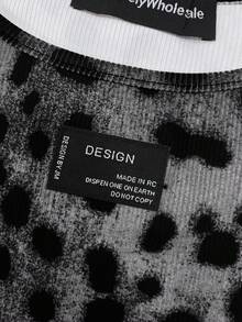 LovelyWholesale Women'S Casual Leopard Print Vest Top And Shorts Set Summer Vacation Outfits For Women - Black - View 6