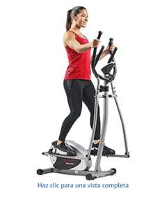 S un ny H ealth & F itn ess Legacy Stepper Elliptical Machine, Full Body Trainer with Hyper-Quiet Magnetic Belt Drive, Optional SunnyFit App Connection - Negro - Ver 5