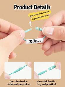 Personalized Name Circle: Customized Shoe Tag With Colorful Lanyard, Suitable For Water Bottles, Umbrellas, Shoes, Home Accessories, Adding Personalized To Your Home, Personalized Label - Multicolor - View 6