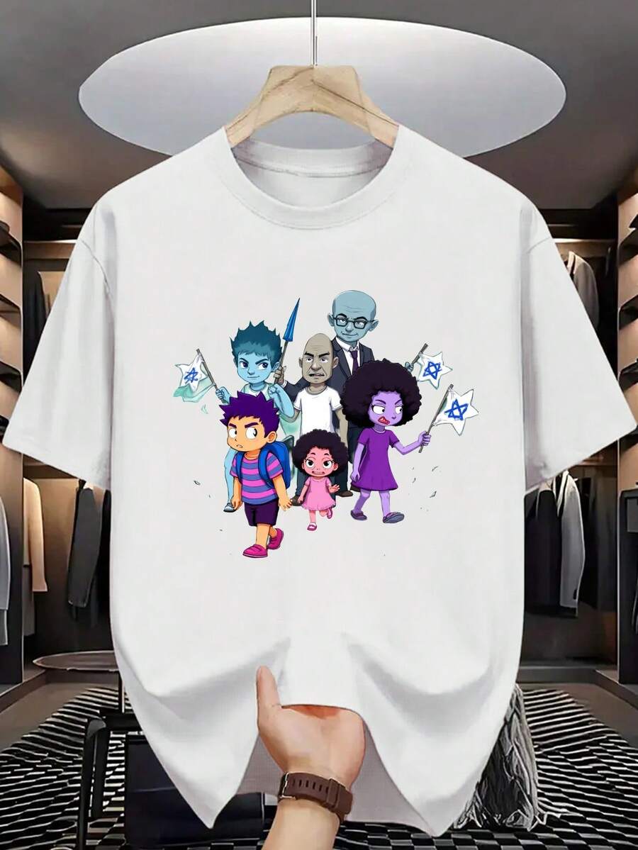 Camiseta de Algodón 100% para Hombre - Manga Corta, Cuello Redondo, Estampado Digital, Cómoda para Todas las Estaciones, Lavable a Máquina, Ideal para Salidas Diarias, Cuello Redondo, Diseño Circular, Camiseta Casual de Verano T-shirt Digital art of a skeletal Grim Reaper with a scythe armored chest and three fiery chained - Blanco - Ver 1