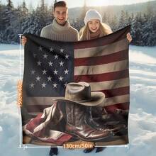 Retro Western Cowboy Theme, Cowboy Boots, Cowboy Hats, Cacti, Feather Design Patterns, Modern Home Style,Super Soft Flannel Printed  Blanket,As Birthday Gifts, Family, Wedding, Souvenir Blankets, Polyester Blankets Suitable For All Seasons, Washable, Machine Washable, Lightweight, Breathable, Comfortable, Warm, Unique, 280gsm For Him, Her Personalized Ideal Gifts For Her, Him, Family, Boyfriend, Girlfriend, Father, Family, Mother, Lover, Daughter, Son, Grandfather, Grandmother, Teacher,Doctor, Nurse,Friend, Classmate, Pet.Perfect Nap, Camping, Travel, Home, Daily Life, Office Decoration, Birthday, Anniversary, Valentine's Day, Thanksgiving, Graduation Season,Christmas, Halloween, Mother's Day, Father's Day, Wedding, New Year Gifts ,Sofa,Bed,Car,Bedroom,Living Room,Office,  Outdoor Camping, Beach,Wall Decoration - Nhiều màu 31 - Xem 2