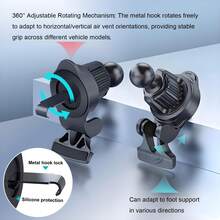 Magnetic Wireless Car Charger, 2 In 1 Fast Charging Magnetic Car Charger Mount Phone Holder Compatible With IPhone 17 16 15 14 13 12 Pro Max/Plus/Mini Car Accessories - one-size - View 7