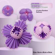 新品热销创意3D齿轮旋转魔方，减压玩具，送给男孩、女孩、朋友、家人、生日、派对的完美礼物 - 彩色 - 查看 8