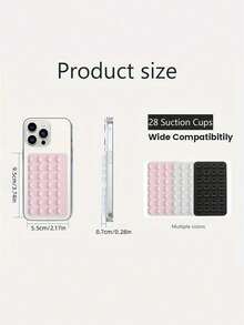 1 cái đế hút chân không silicon hai mặt cho điện thoại, giá đỡ điện thoại hút chân không, giá đỡ điện thoại dính Octobuddy, giá đỡ điện thoại dính, thích hợp cho điện thoại nữ, ví, ví mini, hộp đựng thẻ. - Nhiều màu - Xem 12