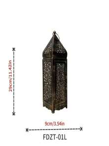 Moroccan Temple Tower Lantern Candle Holder, Moroccan Iron Candle Holder, Vintage Candle Holder, Portable Lantern Atmosphere Decor, Suitable For Outdoor Yard Or Porch, Indoor Home Decor, Weddings And More - Multicolor - View 11