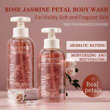 BEAUTNICE 玫瑰茉莉花瓣沐浴露 – 真花瓣、冷压精油，24 小时持久留香 (300ml) - Rose - 查看 1