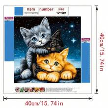 DIY钻石马赛克画，满钻亚克力钻石画艺术，DIY手工艺品，家居墙面装饰礼品 - 彩色 - 查看 13