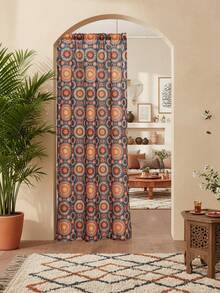 1件装多功能波西米亚风格印花窗帘，可用作门帘、窗帘或节日装饰 - 多色1 - 查看 3
