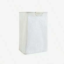1pc Foldable Laundry Basket Portable Clothes Storage Organizer Modern Fabric Rectangular Bathroom Storage Rack Container Home Decor Collapsible Design Space Saving Solution Suitable For Bedroom Living Room Kitchen Dormitory Apartment Office Laundry Organization Household Storage Basket Practical Functional Convenient Easy Setup Fabric Material Lightweight Portable Carry Handle Perfect For Daily Use - White - View 7