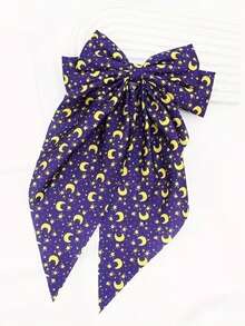 3个斋月月亮星星图案蝴蝶结发夹，适合斋月斋戒、节日、派对等场合。 - 彩色 - 查看 5