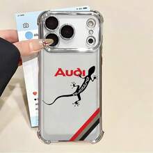 Funda con logo de arte A-udi compatible con Apple  13 12 11 Pro Max 17 Air 16 15 14 Plus 16e, funda transparente, funda compatible con  17 pro max, funda  17 pro, funda  17, funda  16 pro max - Mix03 - Ver 11