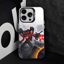 S-Skibidi T-Toilet Cool  Phone Case For  17,16,15,14,13,12,11,Pro,XS,Max,Plus,Mini,SE4,E IMD Matte Black.Holiday Phone Accessories. - z1 - 查看 4