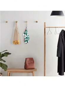 5pcs Multipurpose Bathroom And Kitchen Towel Clips - Braided Cotton Loop Metal Clamp For Easy Storage And Hanging Of Socks, Clothes, And Towels - Multicolor - View 4