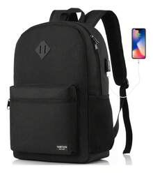 TendenciaMochila YAMTION 100 Para Portátil Mochilas Ordenador Portatil Mochila Escolar Juvenil Color NegroCalidad premium - Negro - Ver 1