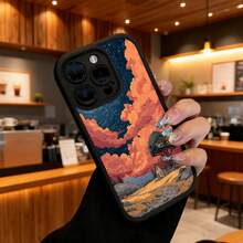 Funda de teléfono de moda, compatible con varios modelos de ,  y , diseño de casa en el árbol con paisaje de fantasía, puesta de sol y cielo para modelos de ,  y , protector de teléfono, funda de pareja, regalo para él o ella, regalo de San Valentín o cumpleaños, este es un regalo popular para amigos o socios, adecuado para ocasiones de negocios. Duradera, resistente a las manchas y a las huellas dactilares, esta nueva funda para teléfono de hombres y mujeres es un gran regalo. - Burdeos - Ver 6