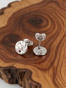 20个不锈钢几何耳钩耳环底座耳钉配件耳环连接器，适用于DIY珠宝制作材料