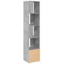 Larryhot Libreria Grigio Cemento 40x36x189 cm in Legno Multistrato, Facile da assemblare, dall'estetica elegante e raffinata, pratica per riporre gli oggetti, la scelta ideale per l'organizzazione e la decorazione domestica - Grigio - Visualizzare 4