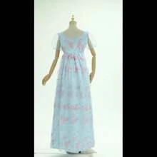 Penelope Featherington Cosplay Costume Women Regency Dress High Waistline Tea Party Gown - Màu xanh lam - Xem 6