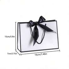 1pc Customized Gift Bag With Logo, Name, Blessing, Gift Packaging Bag, Birthday Gift Bag, Customized Packaging, Creative, High-End, Black Bow Customized Gift Bag,Multi-Functional, Ornamental,Reusable,Exquisite,Stylish,High-Quality,Colorful,Modern,Custom,Personalized,Unique,Ideal Gifts For Him,Ideal Gifts For Her,Boyfriend,Dad,Girlfriend,Mom,Family - Multicolor - View 5