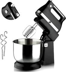 Batidora De Pedestal De Mano Planetaria 3.5 Litros Funcion Turbo 5 Velocidades 300w con Accesorios - 1 - Ver 9