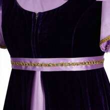 Stage Performance Kate Cosplay Costume Kate Dress Medieval Regency Dress Ball Gown Purple And Black - Màu tím - Xem 10