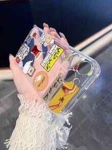 1 Peça Capa de Telefone Protetora Personalizada de TPU com Padrões de Comida e Chá do Oriente Médio, Feita de Material TPU com Borda Elevada da Câmera e Proteção de Borda, Compatível com iPhone 16/15/14/13/12/11 Pro Max, Galaxy S24/S23/S22/S21 e Série A54/A53/A52/A34/A15, Presente Fofo para Amigos, Família, Casais, Aniversário, Ano Novo, Ocasiões Festivas, Ramadã Kareem, Presente de Eid Mubarak - Transparente - Visão 5