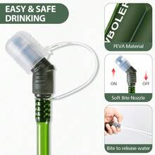 NEWBOLER 2升大容量水袋背包，适合骑行、徒步、跑步和旅行 - 綠色 - 查看 7