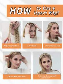 1pc Black, Gold, Brown, Dark Brown Handmade Braided Wig Headband, Suitable For Women And Girls, Synthetic Braided Hair Extensions, Elastic Headband With Adjustable Waistband, Braided Headband, Suitable For Daily Wear, Parties And Special Occasions. - Multicolor - View 10