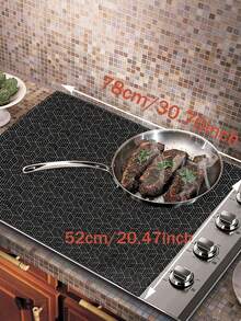 [Silicone Stovetop Cover] Heat-Resistant Silicone Stovetop Cover Mat & Protective Mat | Glass Stovetop Protective Mat, Suitable For Gas And Electric Stovetops, Dish Drying Mat, Scratch-Resistant Kitchen Countertop Protective Mat