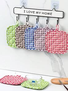 Heat-Resistant And Heat-Insulating Kitchen Pot Rack Mat, Square Heat-Insulating Placemat, Thickened Grid Heat-Resistant And Heat-Insulating Mat, Suitable For Placemats, Coasters, Restaurants, Kitchens, Cooking And Baking. - Multicolor - View 1