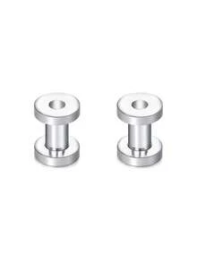 CIZME 2 chiếc khuyên tai nong tai đơn giản bằng thép không gỉ, nút bịt tai dạng ống, kích thước 1.6mm/2mm/3mm/4mm/5mm/6mm/8mm/10mm, kiểu dáng PUNK, trang sức xỏ khuyên tai cho nam nữ, thích hợp đeo hàng ngày, làm quà tặng dự tiệc. - Khuyên tai - Xem 6
