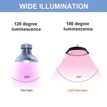 LED Green Plant Grow Light 220V Potting Flower Fruit Vegetables Succulent Cactus Cultivate Lamps 100-277V Full Spectrum UFO Shed Hanging Planting Fill Lamp UV IR Greenhouse Tent Hydroponics System 110V Sunlight Seeding Lights Red Blue Blossom Sapling Bonsai Moss Ferns Plants Lighting With Hook EU Plug 45/100/150/210/300leds - EU C Type Plug(220-240V) - View 8