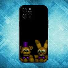 Funda de teléfono F-Fnaf compatible con 17,16,15,14,13,12,11 Plus, Pro Max, cubierta suave negra, funda compatible con  17 pro max, funda  17 pro, funda  17, funda  16 pro max - z1 - Ver 4