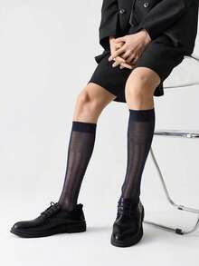 Vớ lụa Mulberry dành cho nam | Vớ công sở nhẹ, thoáng khí | Mềm mại, mịn màng, co giãn, không bó sát | Vớ cần thiết cho giày da công sở hàng ngày | Lựa chọn quà tặng hoàn hảo - Nhiều màu - Xem 9