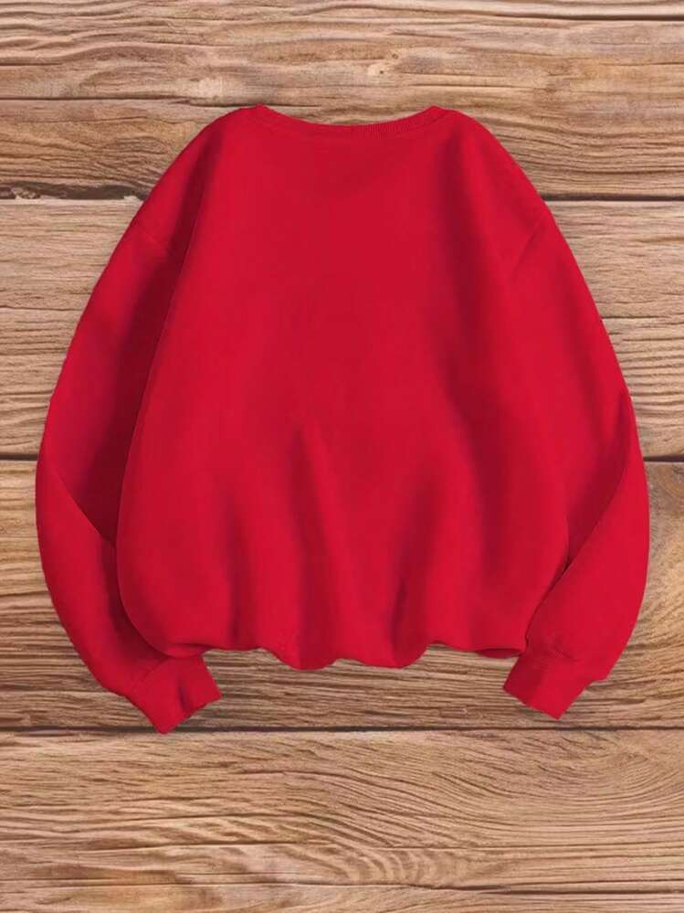 Sudadera gráfica de inspiración japonesa para mujeres, rosa vibrante con estampado de Tokio, Kyoto y Osaka, suéter de cuello redondo de 260gsm, ropa casual de invierno cálida y recuerdo cultural de viaje - Rojo - Añade 2