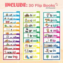 30 Read And Rhyme Flip Books, Word Families Building Book With Words, Early Educational Alphabet Flash Cards, Reading Book & Classroom Teaching - one-size - View 2