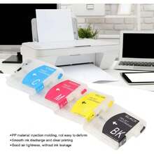 Recarga de Cartucho de Tinta de 4 Colores con Material PP para LC38BK LC38C, Compatible con DCP J125 J140W J315W J515W J715W, MFC J220 J265w J270w,37370507 - Multicolor - Ver 6