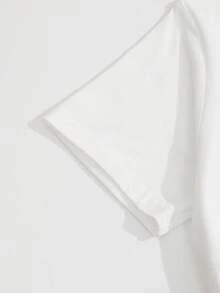 Áo thun cỡ lớn tùy chỉnh, họa tiết nét cọ nghệ thuật đơn giản dành cho cha mẹ và con cái, in ảnh độc quyền + chữ tùy chỉnh, trang phục cao cấp độc đáo, áo tay ngắn tùy chỉnh dành cho mẹ và bạn thân (ảnh gia đình/ảnh tự sướng/ảnh thú cưng/ảnh bạn bè/ảnh tiệc/ảnh cha mẹ và con cái/ảnh cặp đôi) chữ/lời chúc/tên tùy chỉnh, màu trắng mùa hè. - trắng - Xem 3