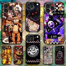 Funda de teléfono compatible con  17,16,15,14,13,12,11,X,XR,XS,Plus,Mini,Pro,Max, diseño genial de Five-Nights-At-Freddys Fnaf, funda negra a prueba de golpes, funda compatible con  17 pro max, funda de  17 pro, funda de  17, funda de  16 pro max - z2 - Ver 3