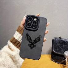 Funda de teléfono linda Funda de teléfono: Funda de teléfono con patrón de águila, diseño artístico de alta gama con agarre premium, antideslizante y a prueba de golpes, cuero sintético de piel de cordero mate de lujo, compatible con iPhone 17/17 Pro/17 Pro Max/16/16 Plus/16 Pro/16 Pro Max/15/15 Plus/15 Pro. Tu teléfono también merece un pequeño regalo. - 1 pieza - Ver 6