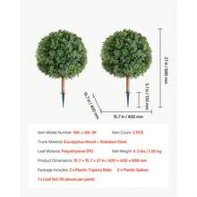 Albero artificiale - Künstlicher Schnittball 23 Zoll - Visualizzare 7